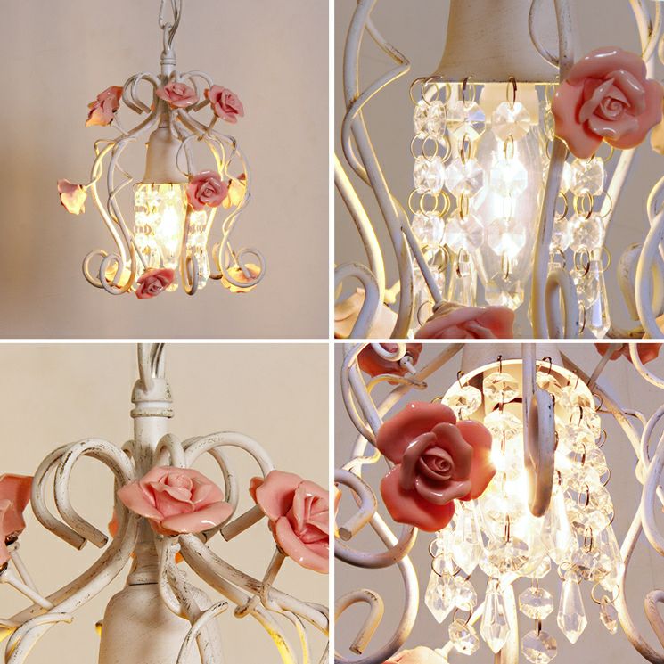 1灯 バラのシャンデリア Tendre (タンドル) | 照明専門店 MU-RA Online