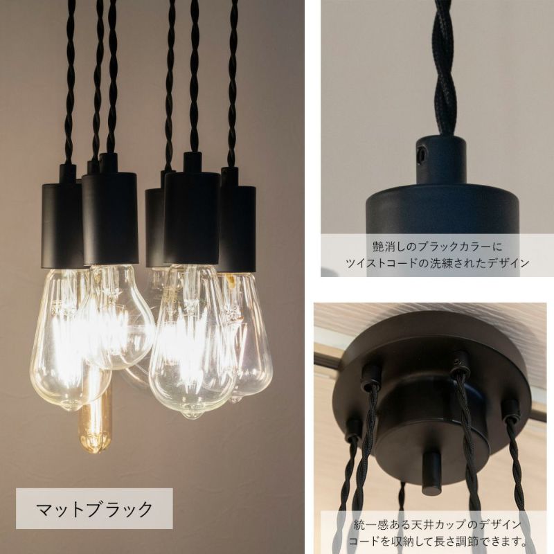 FLYMEe ペンダントライト 6灯　ブラックフレームのみ FLYMEe Parlor Pendant Light / フライミーパーラー 6灯